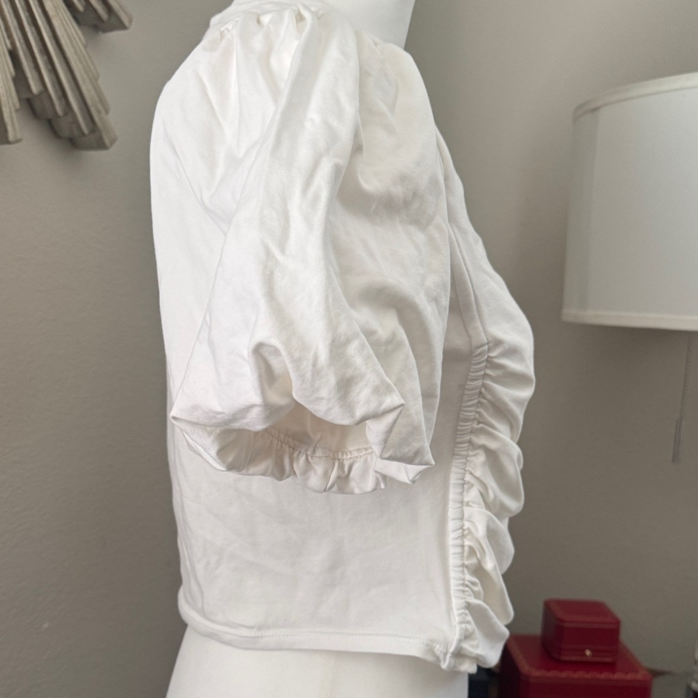 Express White Puff Sleeve Blouse - Picture 5 of 8